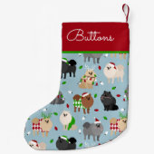 Eigen kerstnaam Pomeranian Kleine Kerstsok (Achterkant)