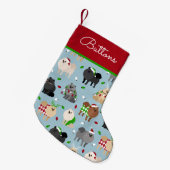 Eigen kerstnaam Pomeranian Kleine Kerstsok (Voorkant (Hangend))