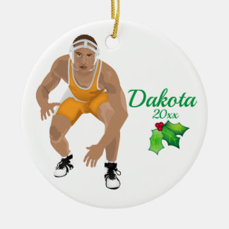 Eigen kerstornament Yellow Keramisch Ornament