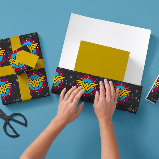 Eigen kerstsnowflake voor Wonder Cadeaupapier