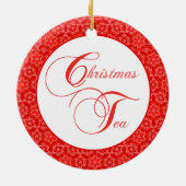 Eigen kersttheepartijenkeepaardje keramisch ornament (Achterkant)