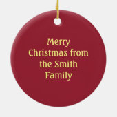 Eigen kerstversieringen met fruitkoekjes keramisch ornament (Achterkant)