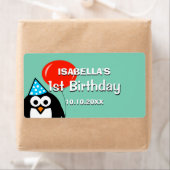 Eigen kinder etiketten op waterflesjes van eerste  (Insitu)