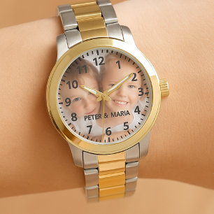 Eigen kinder kinderfoto's jaarmoeder horloge