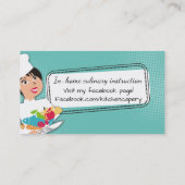 Eigen kleurendrukkok keukencatering visitekaartje (Achterkant)