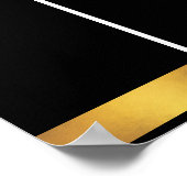 Eigen kleurengoud Werknemer van de foto van de Maa Poster (Hoek)