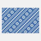 Eigen kleurensnowflake-patroon kerstmis inpakpapier vel (Voorkant 3)