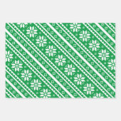 Eigen kleurensnowflake-patroon kerstmis inpakpapier vel (Voorkant 2)