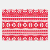 Eigen kleurensnowflake-patroon kerstmis inpakpapier vel (Voorkant)