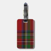Eigen koninklijk stewart tartan Bagagelabel (Achterkant verticaal)