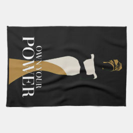 Eigen kracht: een portret van vertrouwen en genade theedoek