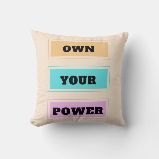 Eigen kracht kussen (Voorkant)
