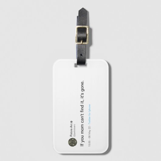 Eigen label bagagelabel (Voorkant (verticaal))