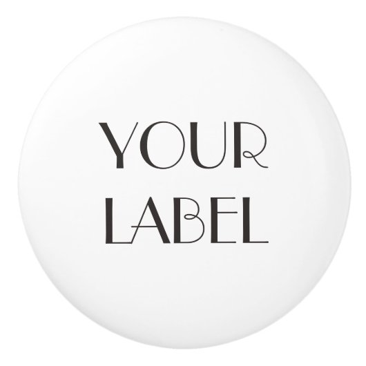Eigen label keramische knop (Voorkant)