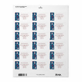 Eigen label kerstboomscène (Full Sheet)