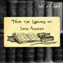 Eigen label "Library of"  Books