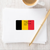 Eigen label met vlag van België (Insitu)
