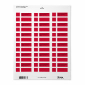 Eigen label met vlag van Denemarken (Full Sheet)