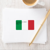 Eigen label met vlag van Italië (Insitu)