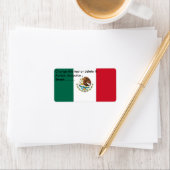 Eigen label met vlag van Mexico (Insitu)