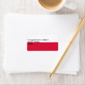 Eigen label met vlag van Polen (Insitu)