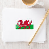 Eigen label met vlag van Wales (Insitu)