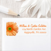 Eigen label Oranje en wit Gerbera Daisy (Insitu)