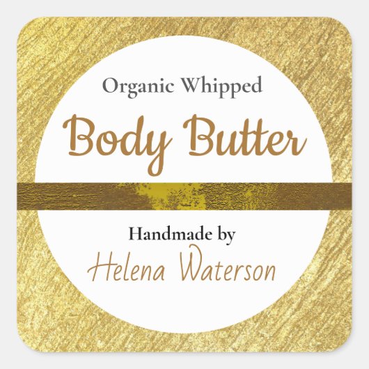 Eigen label voor Gold Body Butter Office-voorraad (Voorkant)