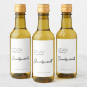 Eigen label voor grootouderwijn wijn etiket (Flessen)