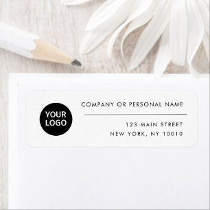 Eigen label voor het retouradres van Logo Professi