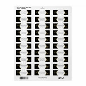 Eigen label voor honingbijen zwart Gold (Full Sheet)