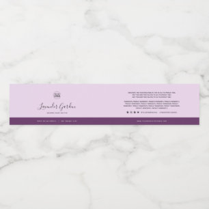 Eigen label voor kleurstoffen Contrastingrediënten Waterfles Etiket