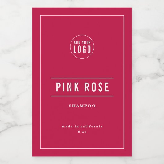 Eigen label voor Logo en lijnen toevoegen Wijn Etiket (Enkel label)