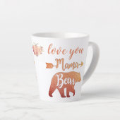 Eigen liefde U MAMA BEER Happy Moederdag Latte Mok (Rechterhoek)