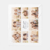 Eigen liefde voor vaders Dag Foto Collage Fleece Deken (Voorkant)