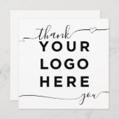 Eigen logo elegant vierkant (Voorkant / Achterkant)