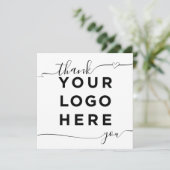 Eigen logo elegant vierkant (Staand voorkant)