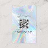 Eigen Logo- en QR-code DIY-holografisch Visitekaartje (Voorkant)
