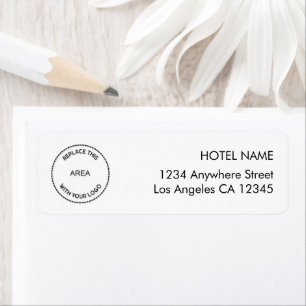 Eigen Logo hotel Terug Naam Adres Etiket
