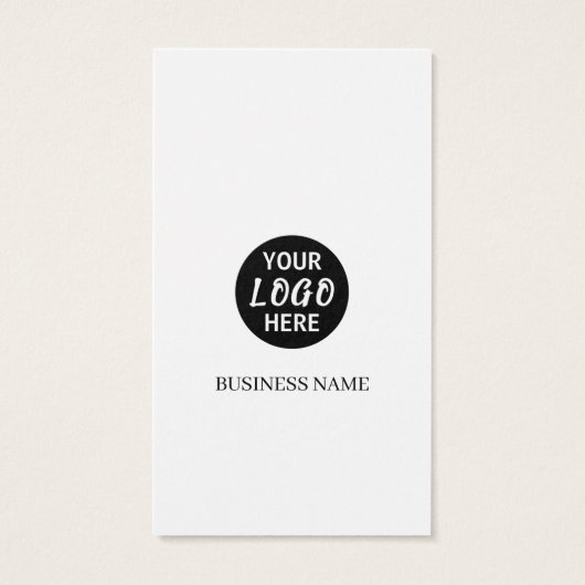 Eigen Logo Label Hang Label Visitekaartje (Achterkant)