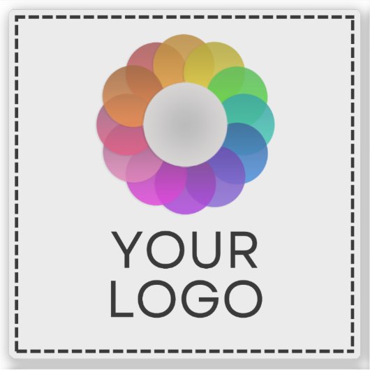 Eigen logo, Lage minimumhoeveelheid Sticker (Voorkant)
