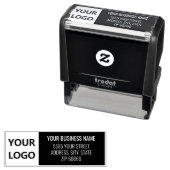 Eigen Logo Naam Adres Kleur Zelfinkend stempel (In situ)