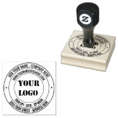 Eigen Logo Naam Adres Website Rubber Stempel (Gestempeld)
