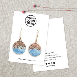 Eigen Logo-witteweergavehouder toevoegen Visitekaartje