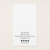 Eigen Logo-witteweergavehouder toevoegen Visitekaartje (Achterkant)