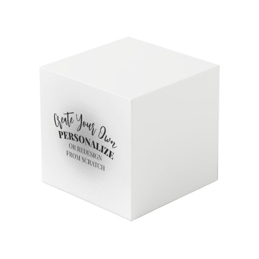 Eigen maat maken kubus (Voorkant hoekig)