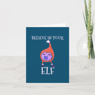 Eigen Made Funny Self Love Elf Kerstmis Feestdagen Kaart