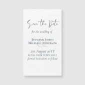 Eigen Magnetische Trouwkaart Save the Date Budget (Voorkant)