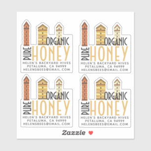 Eigen mini-netjes zuiver biologisch hondenetiket sticker