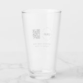 Eigen minimaliserende QR-code voor bedrijven met L Glas (Achterkant)